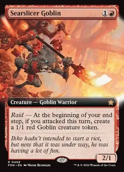 Searslicer Goblin *** Extended Art FOIL *** - MTG FDN Foundations - NM/MINT - Image 1