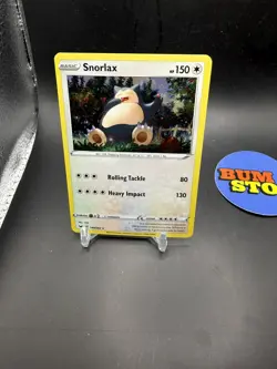 Snorlax REVERSE HOLO 140/202 Sword & Shield 2020 Pokemon - Image 1