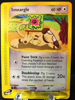 Smeargle 109/147 Aquapolis Common Pokemon TCG Card NM Never Played - Image 1