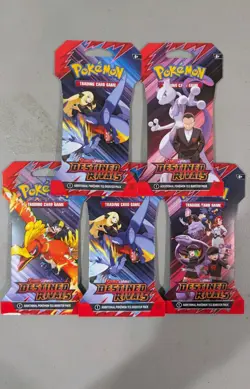 Pokemon TCG Destined Rivals Sleeved Booster Pack Lot Of 5 - SEALED ✅ - Image 2