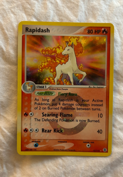 2004 Pokemon TCG EX Fire Red Leaf Green Holo Rapidash #13/112 - LP - Image 3
