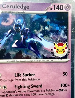 Pokemon TCG Ceruledge 040/091 Pokemon Day Stamped Cosmos Holo Promo NM/M - Image 3