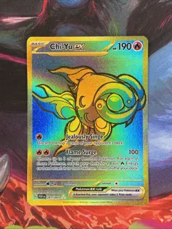 Chi-Yu ex 241/091 - Pokemon TCG - Sv: Paldean Fates Holo - Hyper Rare - NM - Image 1