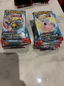 Pokemon TCG journey together 20 opened packs inc bulk reverse and holo - Image 1