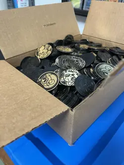 Pokemon TCG Coins Bulk 8 Pounds (lbs) Different Designs - Image 3