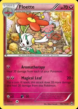 Pokemon Floette (102/191) BREAKthrough LP REVERSE HOLO - Image 1