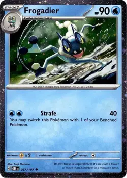 Pokemon Frogadier (Cosmos Holo) (57c/272) Obsidian Flames NM HOLO - Image 1
