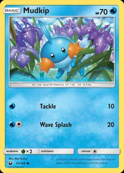 Pokemon Mudkip (33/200) Celestial Storm LP REVERSE HOLO - Image 1