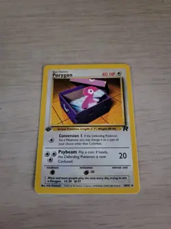 Pokemon Team Rocket 1st Edition Regular Finish Porygon 48/82 NM-MT OC765 - Image 1