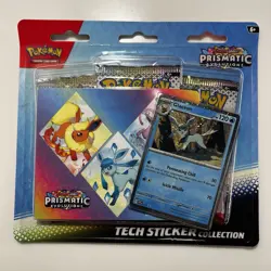 Pokemon Prismatic Evolutions Tech Sticker Collection Sealed Glaceon - Image 1
