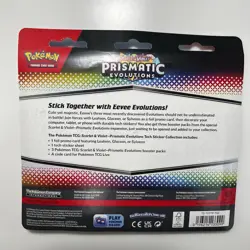 Pokemon Prismatic Evolutions Tech Sticker Collection Sealed Glaceon - Image 2