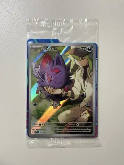 N’s Zorua SVP 189 Journey Together Black Star Promo Holo (SEALED) - Image 1