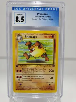 1999 Primeape Pokemon Jungle 1st Edition 43/64 CGC 8.5 - Image 1