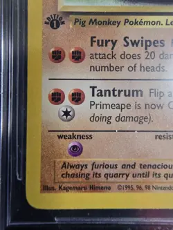Pokemon Primeape 43/64 Jungle 1st Edition BGS 9 - Image 5