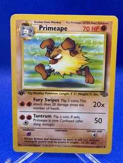 Pokemon Primeape 1st Edition 43/64 Jungle - Image 1