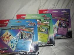 Pokemon TCG Prismatic Evolutions Sticker Collection Blister Full Set of 3 Sealed - Image 2