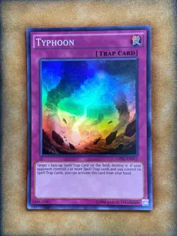 Yugioh Typhoon OP01-EN013 Super Rare NM - Image 1