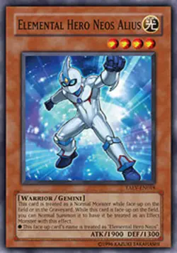 Yugioh! MP Elemental Hero Neos Alius - TAEV-EN018 - Super Rare - 1st Edition Mod - Image 1