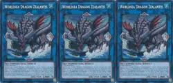 3x Worldsea Dragon Zealantis | RA04-EN082 | SCR | 1st Ed | NM | YuGiOh - Image 1