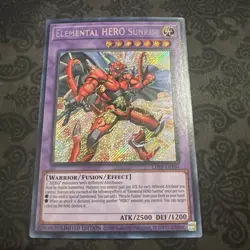Yugioh Elemental HERO Sunrise LDS3-EN104 Secret Rare Limited Edition - Image 1