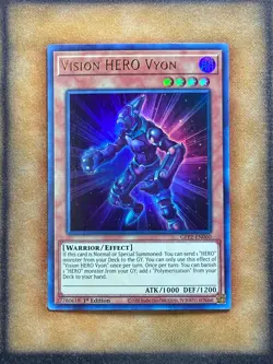 Yugioh Vision HERO Vyon GFP2-EN060 Ultra Rare 1st Ed NM - Image 1