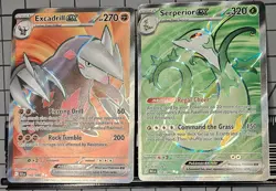 Pokemon Card Lot (2) - Serperior ex 156/086 - Excadrill ex 160/08 - Image 1