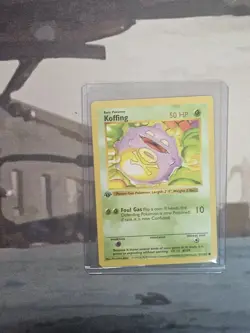 Pokemon TCG Koffing Base Set 1st Edition Common Card 51/102 NM Condition - Image 1