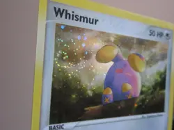 WHISMUR HOLO POKEMON CARD 019 BLACK STAR PROMO W/ SWIRL LIGHTLY PLAYED EX+ - Image 2