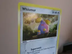 WHISMUR HOLO POKEMON CARD 019 BLACK STAR PROMO W/ SWIRL LIGHTLY PLAYED EX+ - Image 4