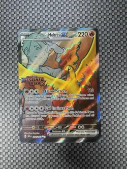 Team Rocket's Moltres ex - (Destined Rivals Stamp) 208/182 Miscellaneous Cards & - Image 1