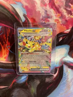 Pikachu ex - 057/191 - NM Surging Sparks Double Rare Pokemon TCG Card - Image 1