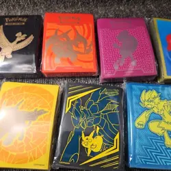 POKEMON Standard 65 Card Sleeve Pack Lot Of 9 Premium Sleeves Charizard Pikachu - Image 4