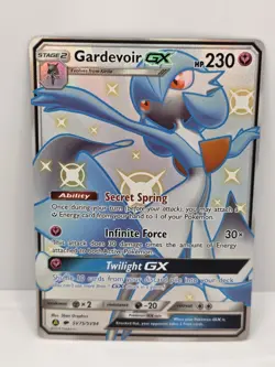 Gardevoir GX SV75/SV94 Pokemon Hidden Fates Sun & Moon Shiny Rare Card - Image 1