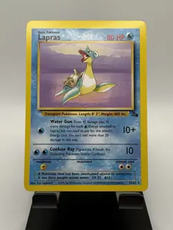 Pokemon Card TCG - Lapras - 25/62 - Non Holo Rare - Fossil NM - Image 1