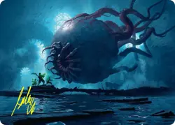 Abhorrent Oculus Art Card (Gold-Stamped Signature) #3 Art Series: Duskmourn NM - Image 1