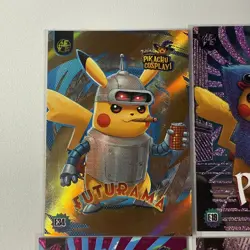 Pokemon Pikachu Cosplay FE Holiday Exclusive Foil Hits. Non Tcg Fan Art Cards. 2 - Image 2