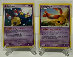 Pokemon Chingling 2 Card Lot 42/123 & 98/147 Non-Holo LP - Image 1