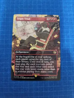 Magic the Gathering Final Fantasy Triple Triad Borderless Foil Card - Image 1