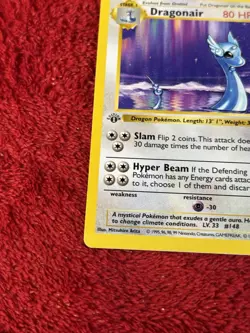 1st Edition Dragonair 018/102 Base Set (Shadowless) Wotc Pokemon Card Played - Image 5