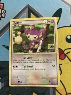 Pokemon Aipom SDCC San Diego Comic Con Stamped 43/95 Promo card 2010 - Image 1