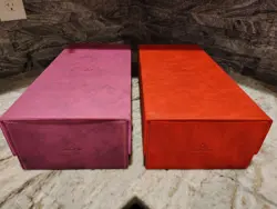 USED PAIR OF GAMEGENIC DUNGEON CARD STORAGE BOXES 1100+ CARDS, DECK BOXES & MORE - Image 1