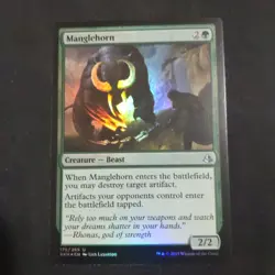 1x Manglehorn FOIL - MTG Amonkhet English M/NM - Image 1