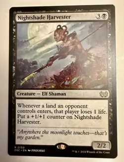 MTG Magic Nightshade Harvester 0150 Commander: Duskmourn: House of Horror DSC - Image 1