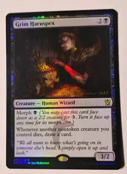 Foil Prereleae Grim Haruspex MTG, Khans of Tarkir, LP - Image 1