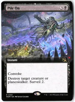 Pile On (Extended Art) #361 Rare March of the Machine NM/LP MTG - Image 1