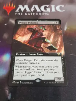 Mtg. Dogged Detective. Extended Art. Streets of New Capenna. Nm - Image 1