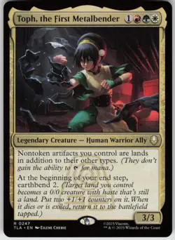 MTG Toph, the First Metalbender Normal NM Avatar: The Last Airbender Magic 247 - Image 1