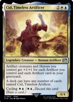 Cid, Timeless Artificer (0417) Final Fantasy Magic MTG NM - Image 1