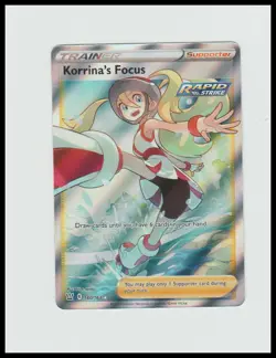 SWSH05: Battle Styles #160/163 Korrina's Focus (Full Art) NM Pokemon Card - Image 1