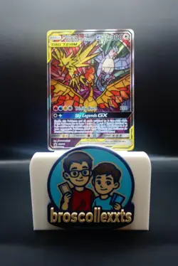 Pokemon TCG Moltres Zapdos Articuno GX SM210 Stained Glass Promos Holo - Image 1